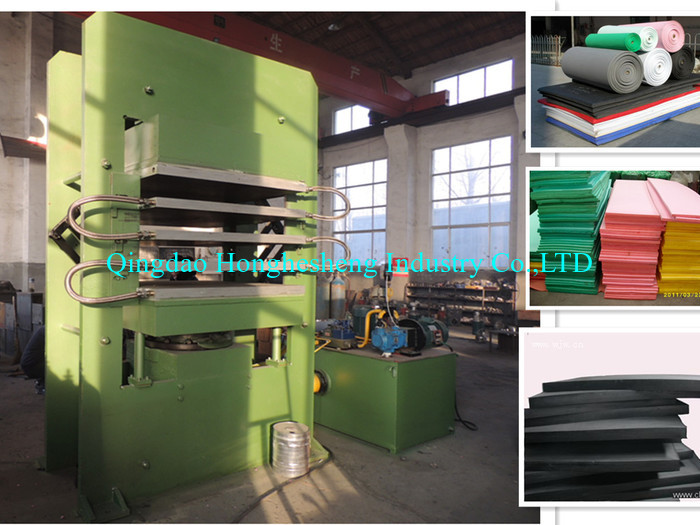 800*1000mm 250T Eva Sheet Making Machine EVA Foaming Machine 4 Layer