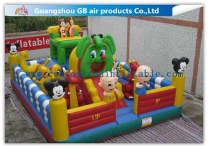 China Kids Inflatable Amusement Park Equipment , Inflatable Fun City For Toddlers wholesale