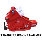 YTB68 Top Type / Triangle Hydraulic Breaker Hammer 68 Chisel for 4-8 Tons