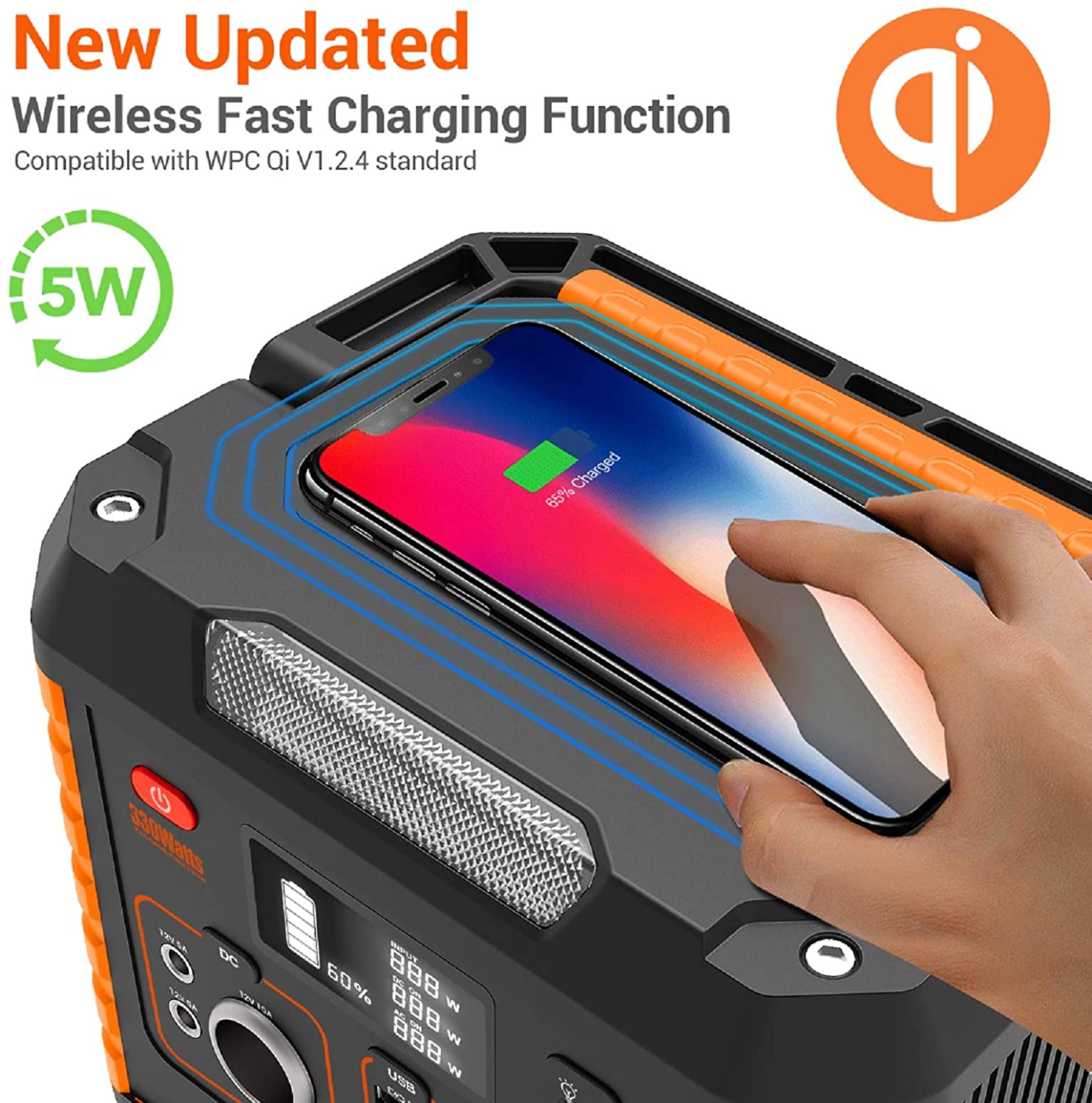 OEM 1000 Watt Portable Power Station TYPE-C Output QC3.0 18W For Fast Charging