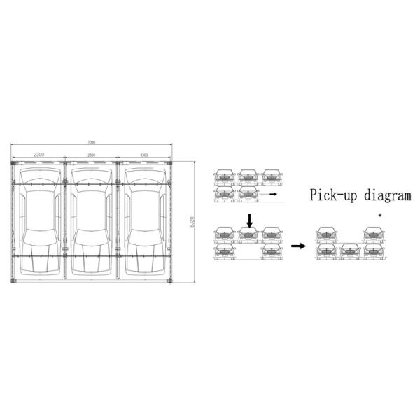 PSH Double Decker Parking System Two Levels 2 Story Car Lift