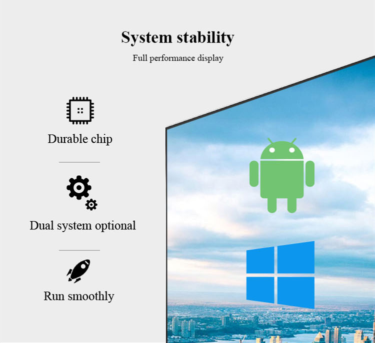 55 Inch Floor Stand Android Digital Signage LCD Advertising Touch Screen Totem Kiosk With Remote Managing Software