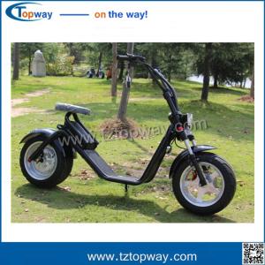 China 18*9.5 inch big tyre 1000w 60v harley electric scooter no folding stand up citycoco wholesale