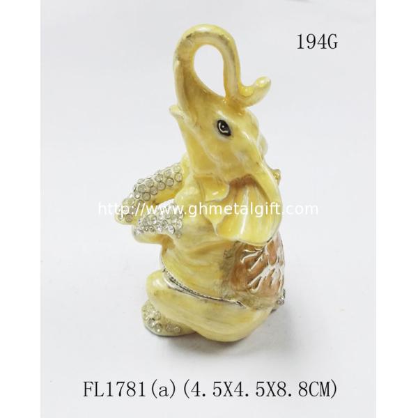 elephant trinket box alloy jewelry box home decoration jewelry box