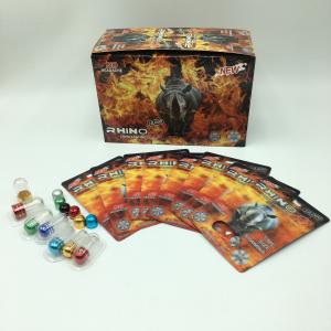 China RHINO Pill 60*80cm PVC 3D Lenticular Card With Bullets on sale