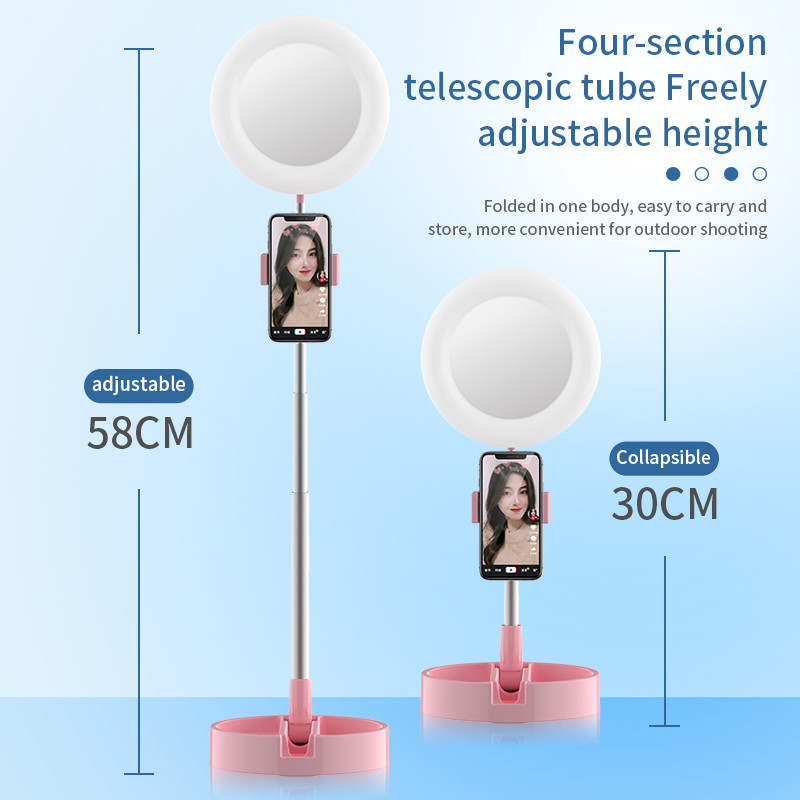 CE AC Adaptor 0.56kg 30cm Makeup Selfie Ring Light