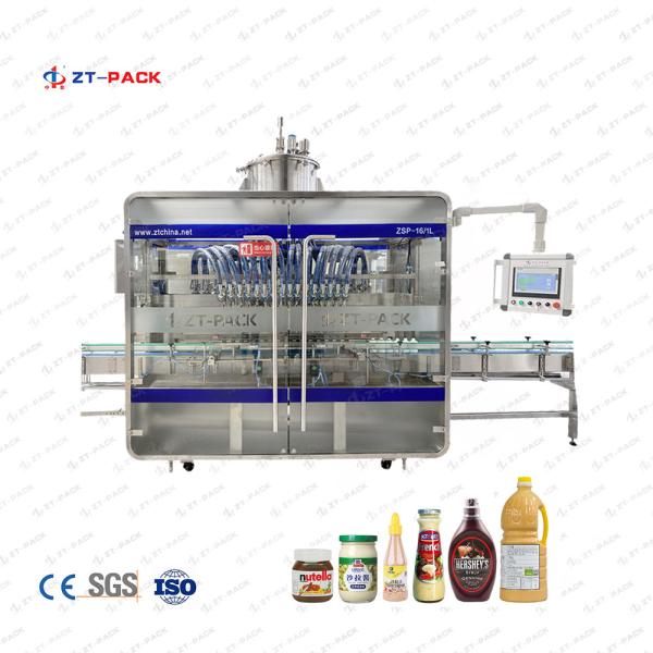 Quality 500ml Mustard Packing Machine 200ml 1000bph Jam Jar Filling Machine for sale