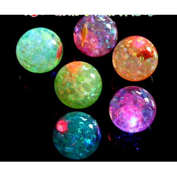Super dazzle colour with bounce the ball 7 colour bouncy ball bouncing ball Light-emitting