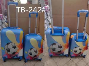 China Zippered Polyester Kids Cartoon Luggage Trolley Bag Practical wholesale