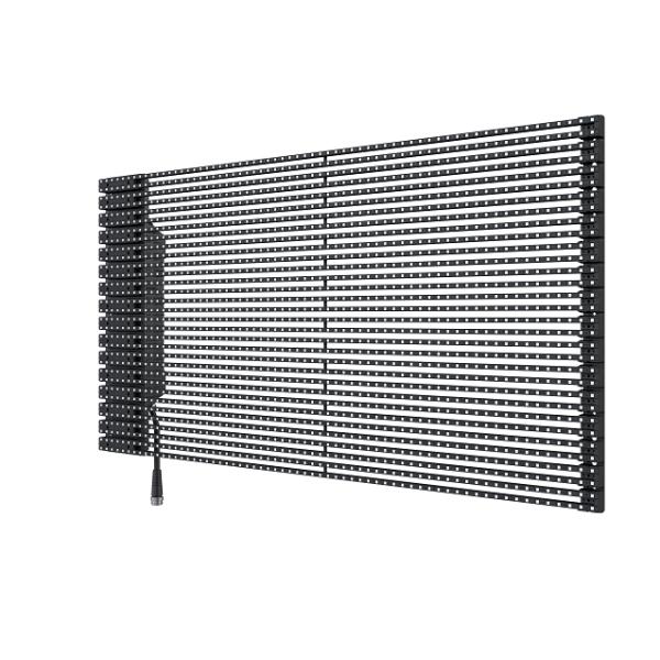High Transparency See Through Glass Wall Glass Window Curtain P16 Decorative Screen