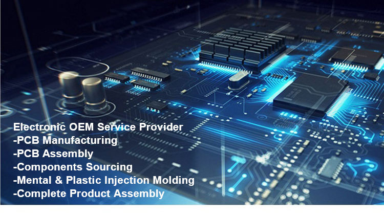 PCBA Mass Production 1 To 12 Layer Round Remote Carbon Ink Pcb And Printed Circuit Board