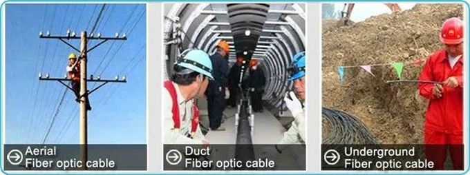GYTS Steel Armored Fiber Optic Cable Loose Tube PE Sheath For Communication / LAN