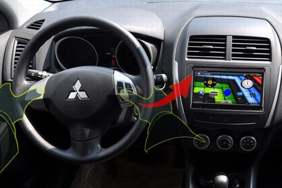 Ouchuangbo car stereo radio for Universal car DVD with gps navigation bluetooth OCB-2619