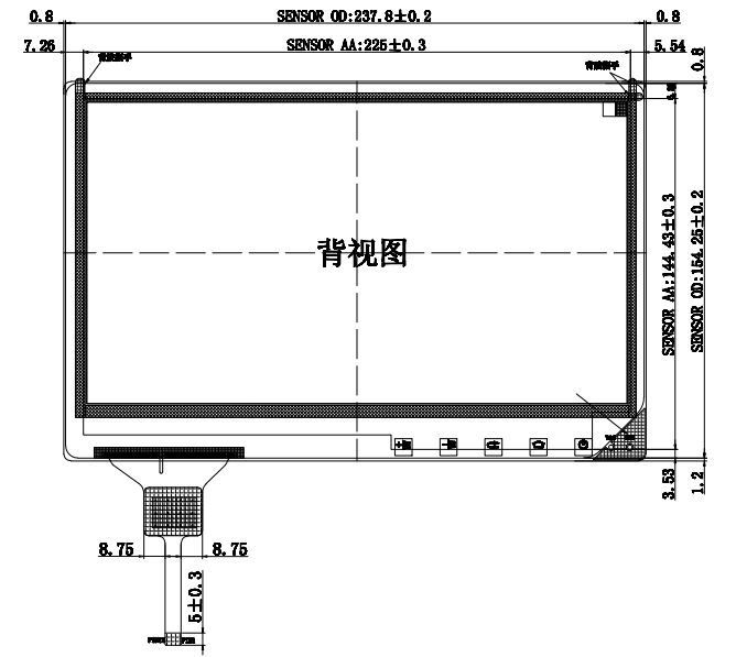 10.1 Inch USB Optical Bonding LCD Goodix Chipset Vivid Crystal Display Performance