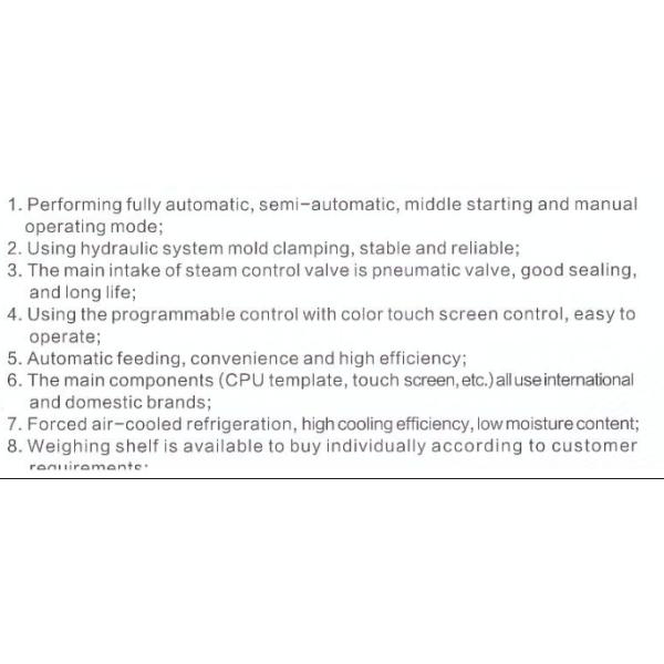 EPS automatic Block Molding Machine with air cooling