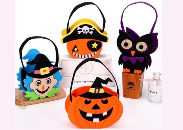 Quality Tearproof Halloween Treat Bags , Diy Halloween Candy Bags Safe Material for sale