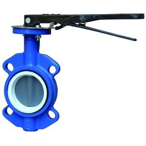 PN16 Ductile Iron Seated Wafer Sphere Valve Water Oil Medium