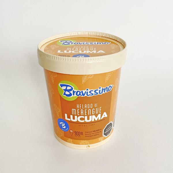 Quality 32oz 950ml Paper Ice Cream Bowls With Lids For Cold Desserts Food Grade for sale