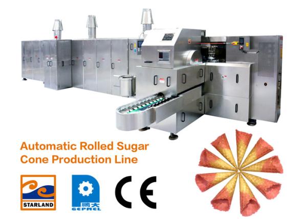 Energy Saving Ice Cream Cone Baking Machine / Waffle Bake Rolled Sugar Cone