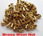 M5 Brass Rivet Nut Open end M5 Brass Insert nut metric flat head threaded insert