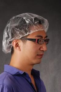 China Colorful Disposable Head Cap Transparent Customized PE Cap With Elastic CE ISO FDA wholesale