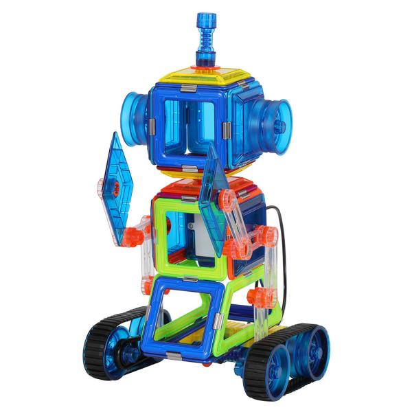 Quality Early Educational Magnetic Tiles Remote Control Car Robot Construction Toy for sale