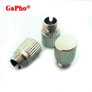 China Male M8 X 0.75 Fiber Optic Dust Cap Metal Nickel Plating Custom Service wholesale