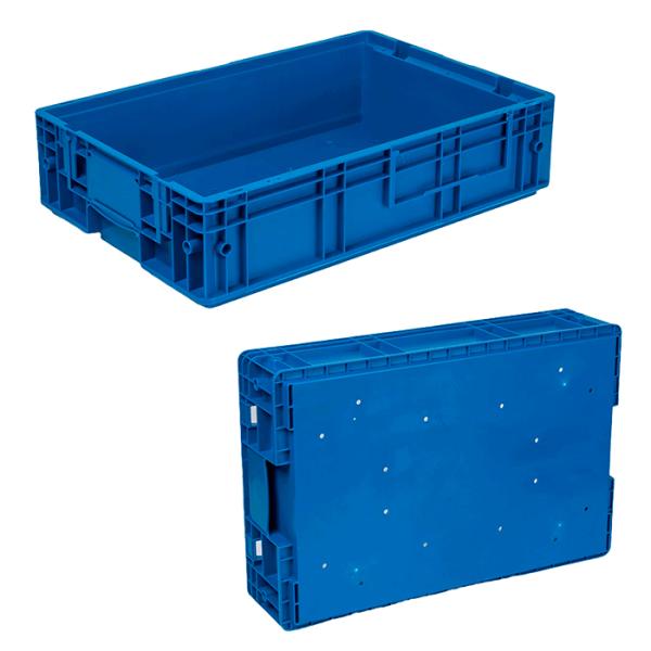 Stackable Plastic Turnover Crates Tote Box 600x400x147mm
