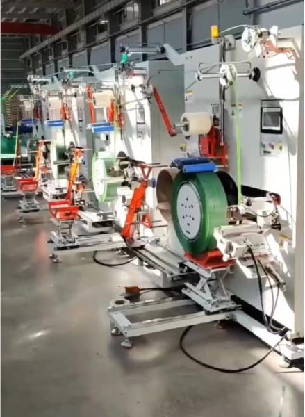 Quality Constant Tension Polyester PET Strap Winding Machine PLC Control for sale