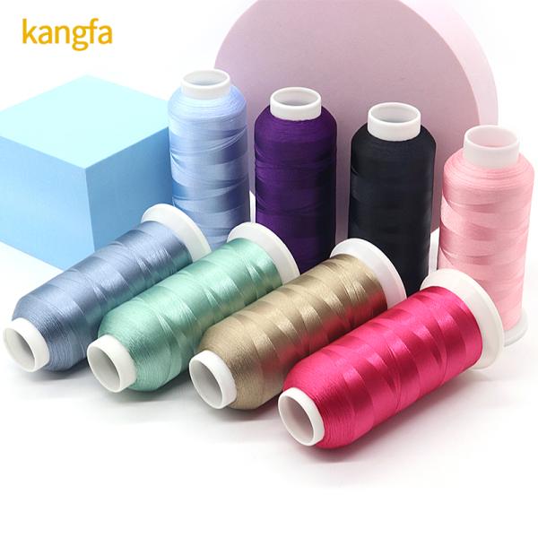120D Dyed 720 Colors 4000 Yard Polyester Embroidery Thread for Machine Dyed Pattern
