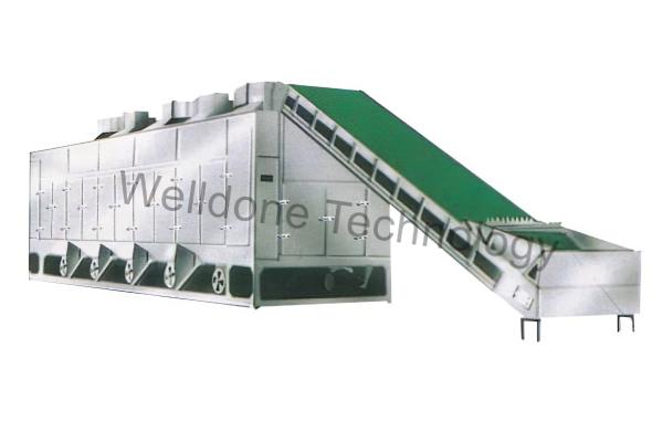 Quality Continuous Conveyor Belt Dryer Diesel Heating Touch Screen Control for sale