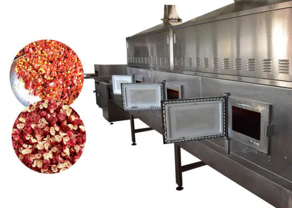 Quality Conveyor Belt Chili Drying Stainless Steel Material Machine Microwave Frequency Less Down Time for sale