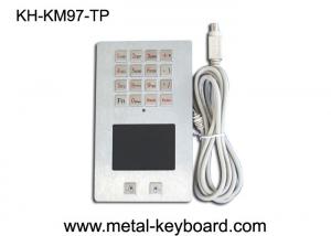 China Vandal proof Metal Industrial Digital Keyboard with Waterproof Touchpad wholesale