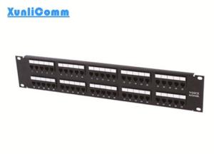 50 Port 2U 19 Telephone Patch Panel , RJ45 Patch Panel Mounting In Racks / Cabinets