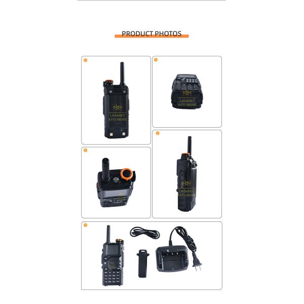Wearable Drone Detector 300MHz-6000MHz | Portable UAV Signal Detection, FPV Drone Protection, Long Battery Life 5000mAh, Security & Surveillance,