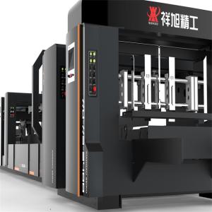 China Gray Automatic Carton Folder Gluer Machine Customizable 180m/Min Gluing Speed wholesale