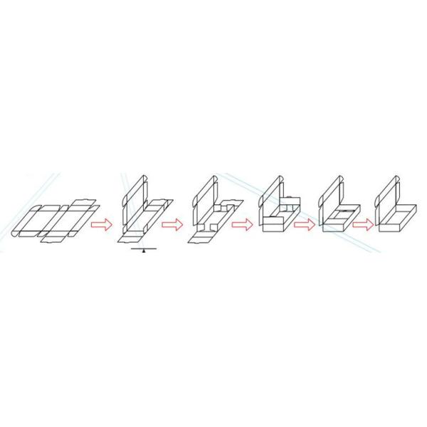 Fully Automatic Aircraft Box Carton Packing Machine Paper Folding Forming