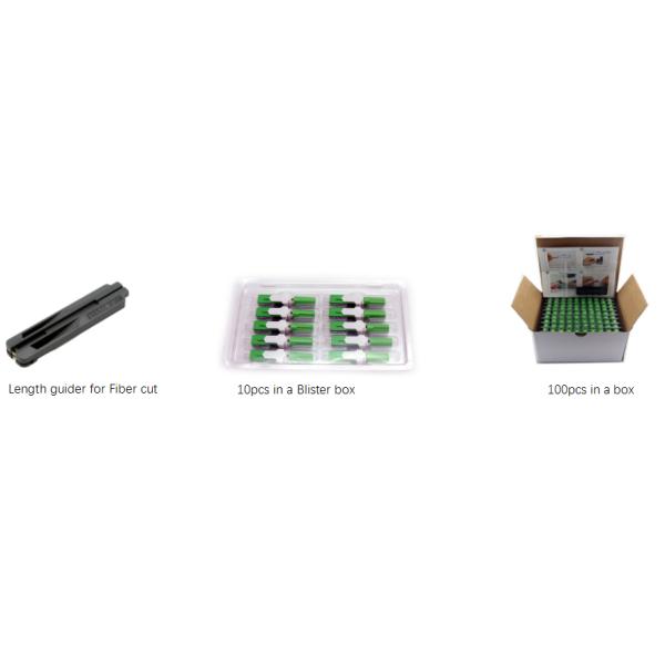 V Groove FTTX Products Fast Install Fiber Optic Connector Round Head