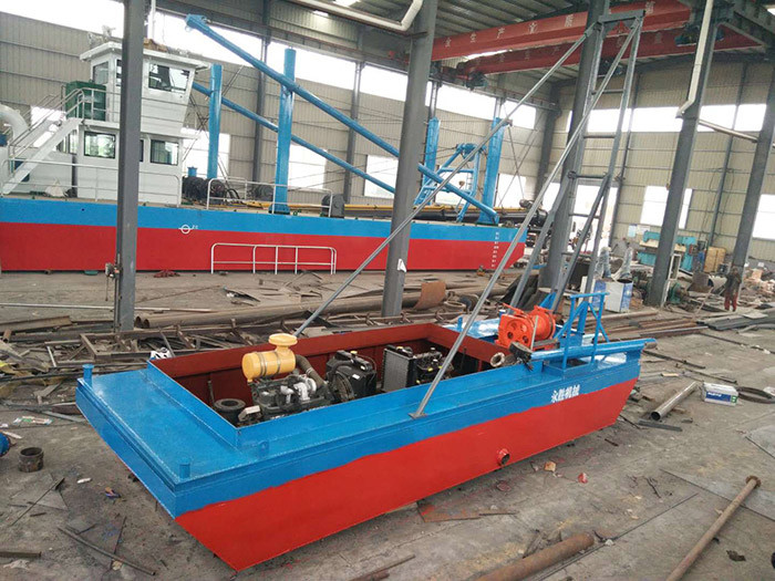 Small-Sized Capacity 6inch 400m3/h Sand Dredger with A Blue Color for River Sand Mining