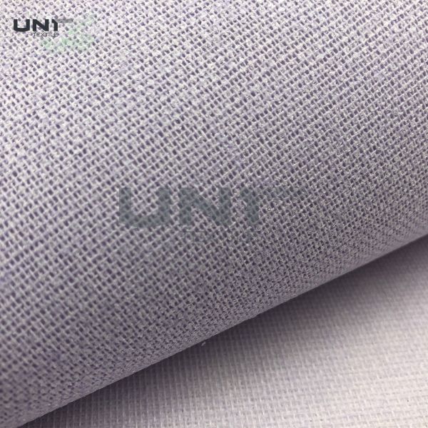 High Quality 260gsm Cotton Cap Interlining Woven Fusible Lining Roll Hard LDPE Glue for Chef Cap Hats