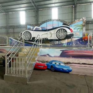 China Amusement Flying Car Ride With Trailer Folding Background Wall wholesale