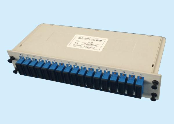 Quality Horizontal 1*32 Fiber Optic PLC Splitter Planar Lightwave Circuit Multimode Fiber Splitter for sale