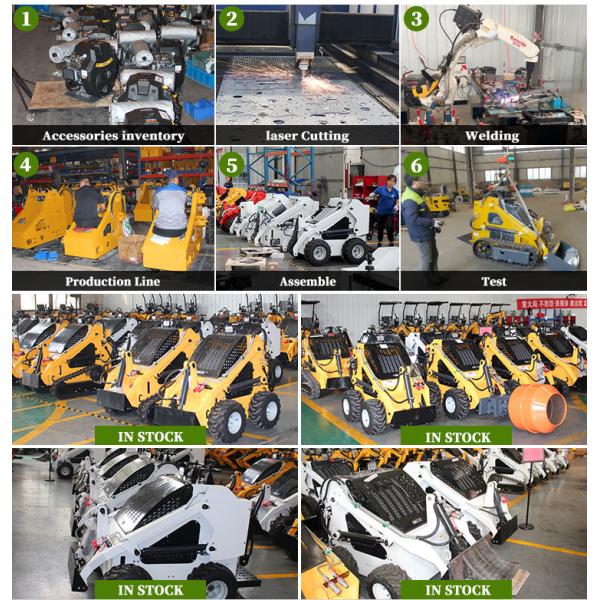 Cheap Epa Engine Wheel Loader Mini Skid Steer Gasoline Mini Skid Steer Loader