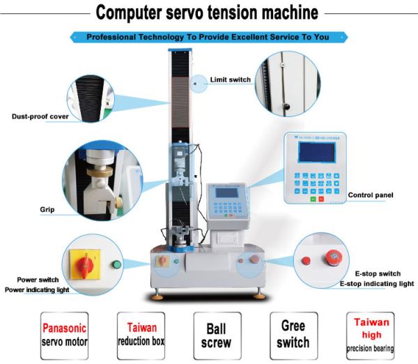 Quality Metal Test Equipment Universal Tensile Testing Machine with High Precise Ball Screw for sale