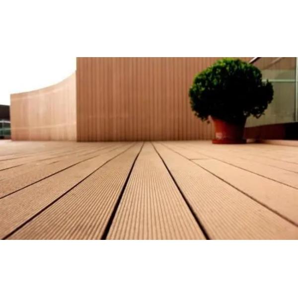 2M Good Malleability Solid Wpc Decking Wood Plastic Composite Board 106 X 20mm
