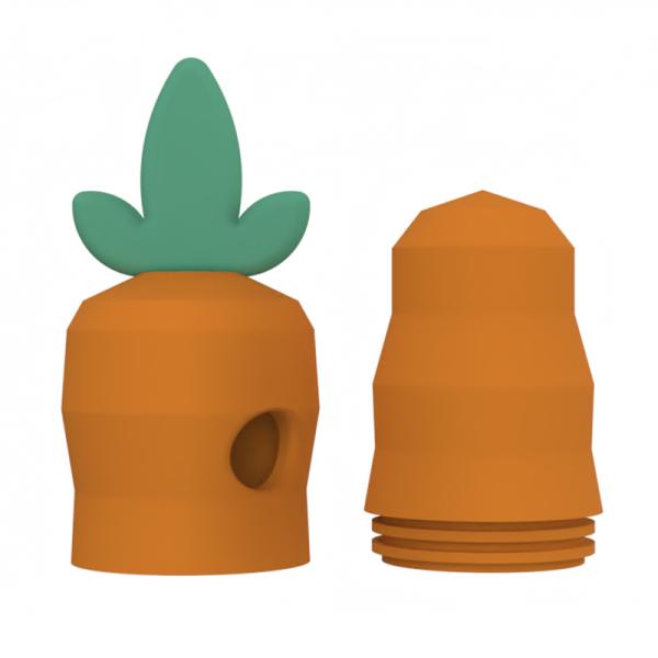 Carrot Pet Accessories Animal Shape Indestructible Pet Squeak Dog Pet Toys Dog Ball Chew Toys Aggressive Chewer Dog Ball Toy