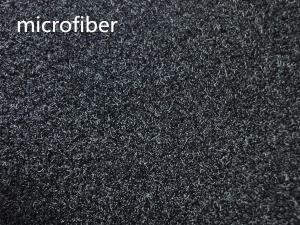 260gsm Matt Black Strong Adhesive Loop Fabric , Industrial Hook & Loop Nylon Fabric