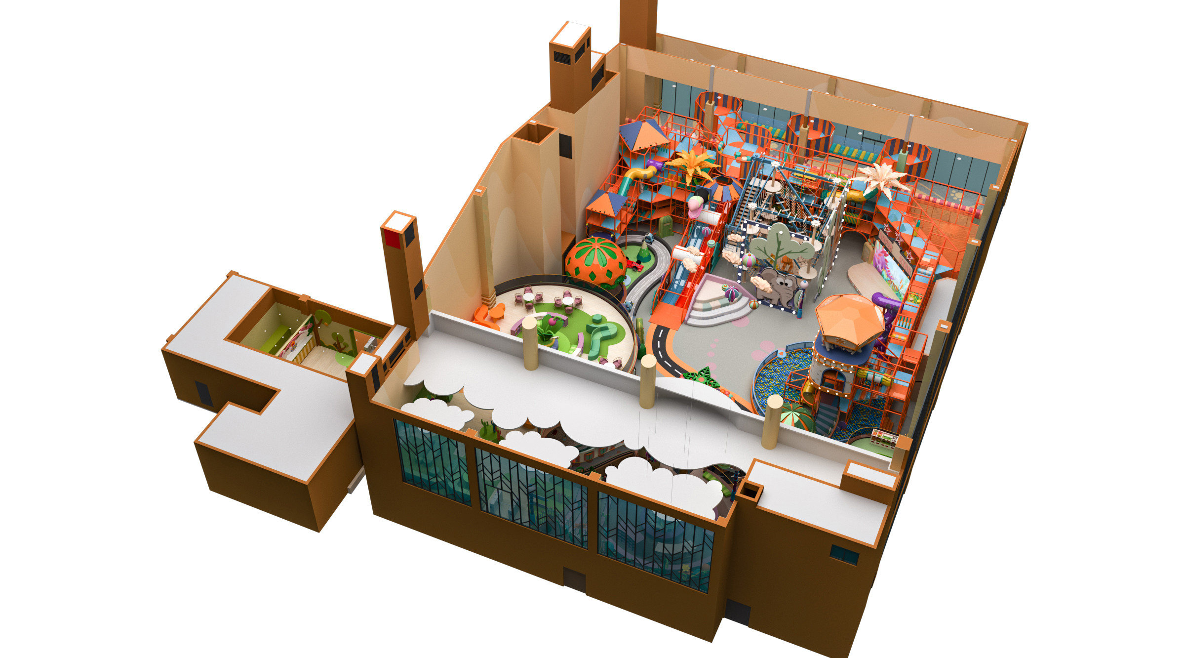 Indoor Playground Equipment for Kids Ages 2-12 with Safety Features