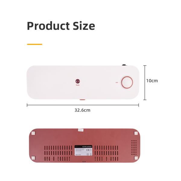 Office A4 Paper Size Laminator Small Desktop Lamination Machine for Photos and PVC