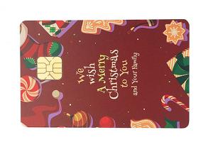 Frosted Finish Blank 1KB AT24C01 Chip Contact Card